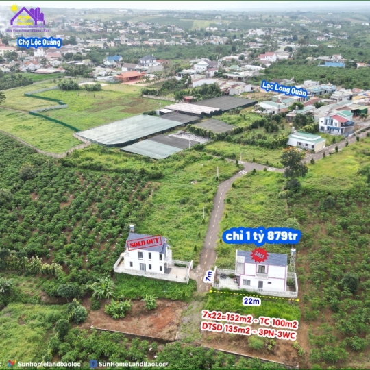 Nhà Bán ngay trung tâm chợ Lộc Quảng 152m2 3PN