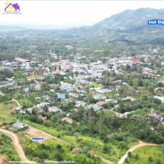 Đồi Gió phường Blao Bảo Lộc 900m2 view panaroma trọn núi Đại Bình